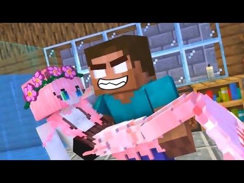Monster Shool : All episodes Mermaid Love story Herobrine - Minecraft 💖🥀