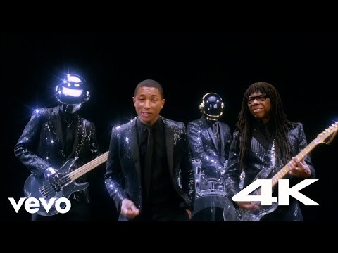 Daft Punk - Get Lucky (4k Remastered) ft.  Pharrell Williams, Nile Rodgers