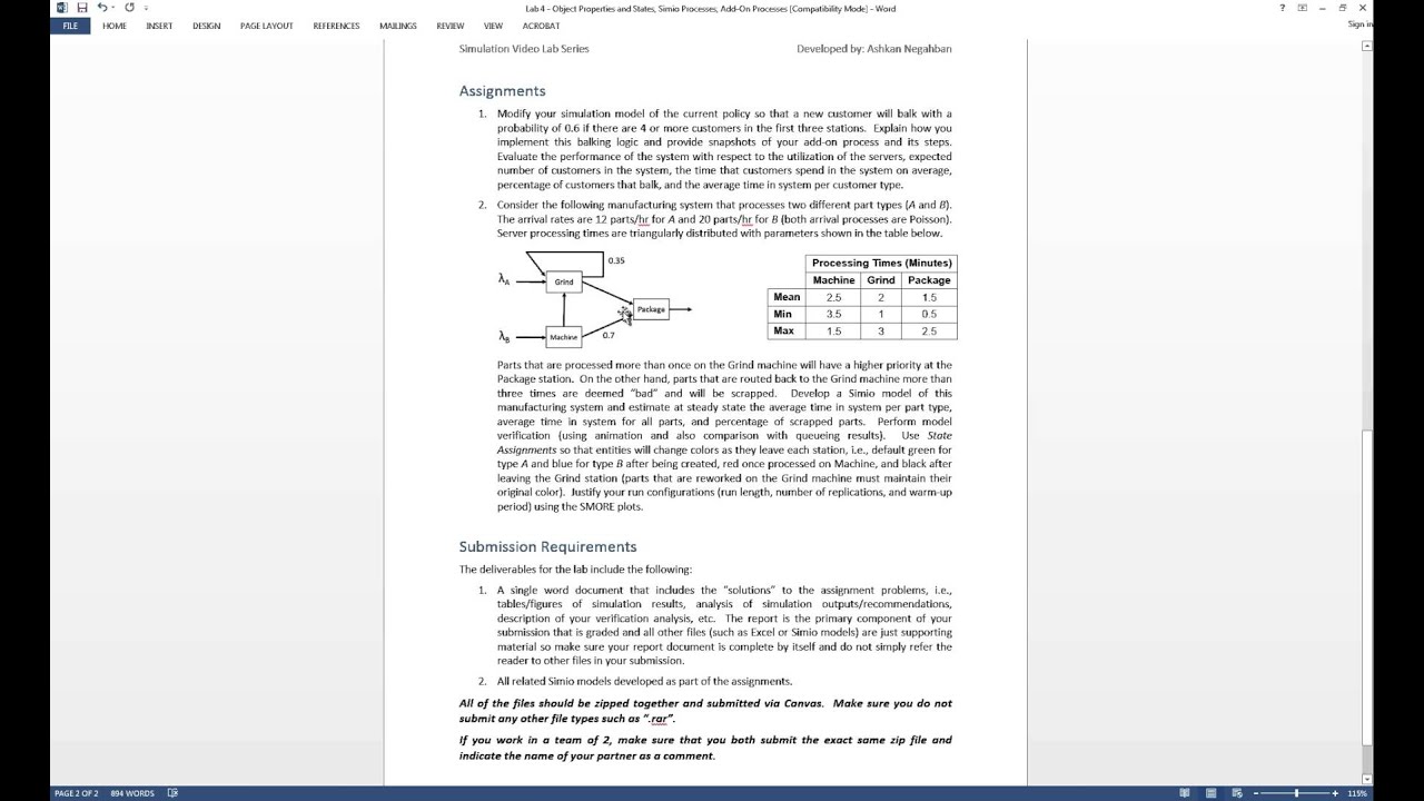 Lab 4 - V4: Assignments