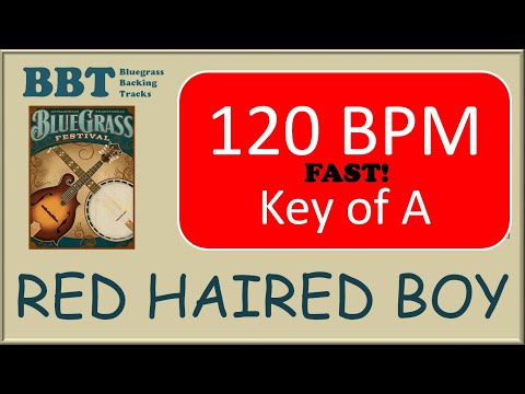 Red Haired Boy - 120 BPM bluegrass backing track