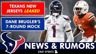 TEXANS JERSEY LEAKS! Latest Texans Draft Rumors + Dane Brugler 7-Round Mock Draft | Texans News