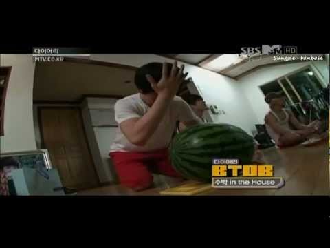 Crazy Sungjae VS Watermelon @ MTV "Diary" (Cut)