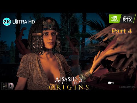 ASSASSIN'S CREED ORIGINS Walkthrough Gameplay Part 4 - AC Origins PC Gameplay ULTRA SETTINGS