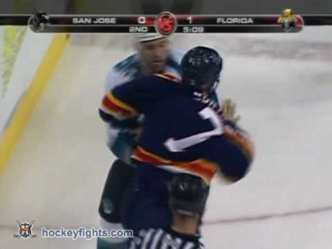 Ryane Clowe vs Steve Montador