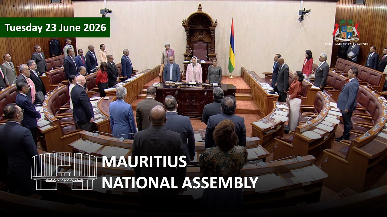 Mauritius National Assembly government and parliamentary proceedings