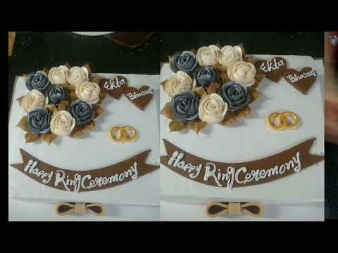 Ring ceremony cake #design #viral #birthdaycake #cakedesign #jahangir cake