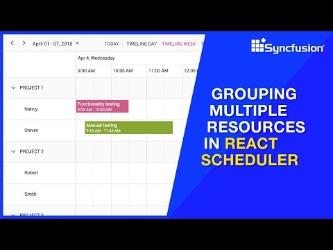 Grouping Multiple Resources in React Scheduler