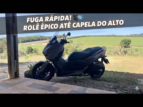 DE XMAX 250! 🏍️ ROLÊ ÉPICO ATÉ CAPELA DO ALTO - SP