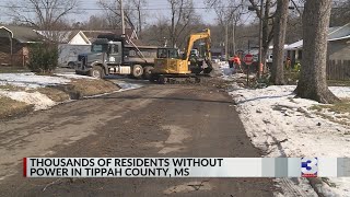 Officials give update on power restoration in Tippah Co.