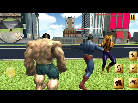 Incredible Monster Spider Hero Final Battle | Superhero Hulk, Spiderman, Superman City Escape
