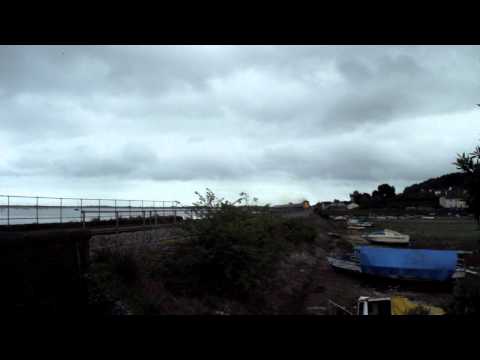DRS 37087-37194 wide open through cockward harbour on the 'kernown interupter'(HD)28-05-2011