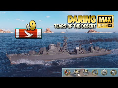 Destroyer Daring with an heroic fight - World of Warships
