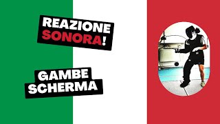 Gambe scherma, rapidità di reazione sonora e coordinazione