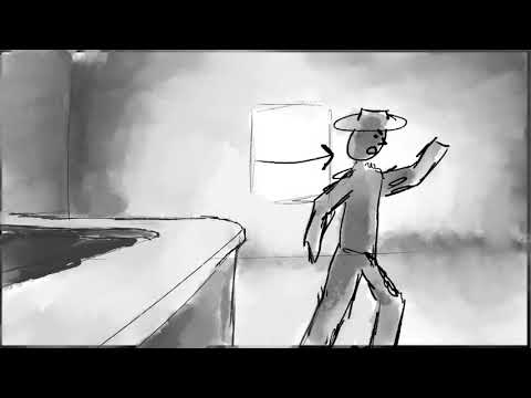 moving storyboard 2, 3d western animation