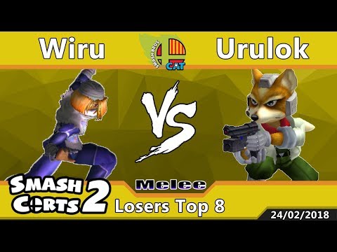 SmashCorts #2: Arcadian - SSBM - Wiru (Sheik/Marth) vs Urulok (Fox/Sheik) - Losers Top 8