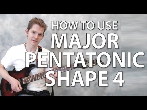 How to use the major pentatonic scale shape 4