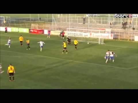 Pölöskei Zsolt gólja a Lombard Pápa Termal FC - MTK Budapest mérkőzésen