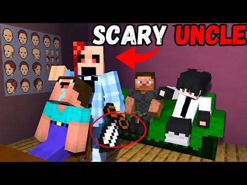 SCARY UNCLE😱 Minecraft Horror story in hindi
