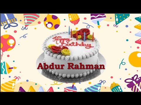 Abdur Rahman Birthday Cake | Happy Birthday Abdur Rahman #birthday #cake #abdurrahman