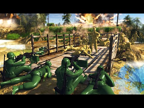 Can Green Army Men Hold MICRO-BRIDGE Defense?! - Army Men: Civil War S3E9