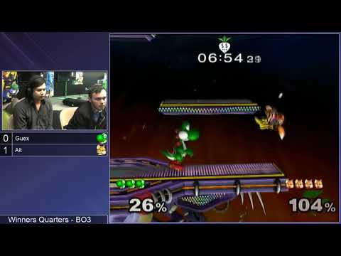 SG 20.7 SSBM - Guex (Yoshi) vs. Alt (Fox) - Melee WQF
