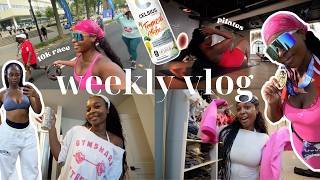 (ANOTHER) CHATTY FITNESS VLOG ♡ running my FIRST 10k! | calorie deficit meals | being a hybrid girl