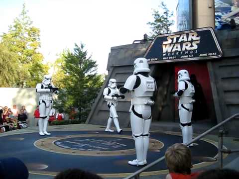 Vader and Storm Troopers Dance Back Street Boys: Star Wars Weekends 2009