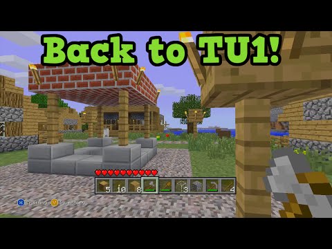 Minecraft TU1 Tutorial Play OLD Biomes, Crafting, Glitches