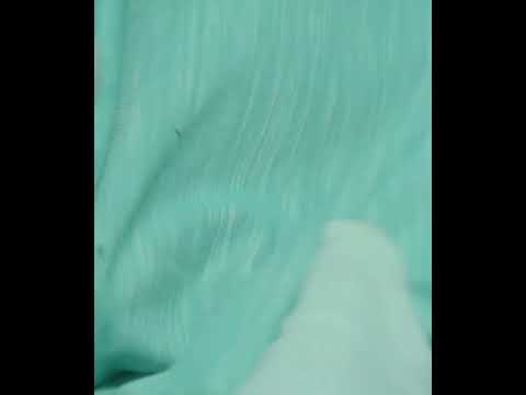 Cross Color White Teal Pure Cotton 100 GSM Handwoven Fabric — video