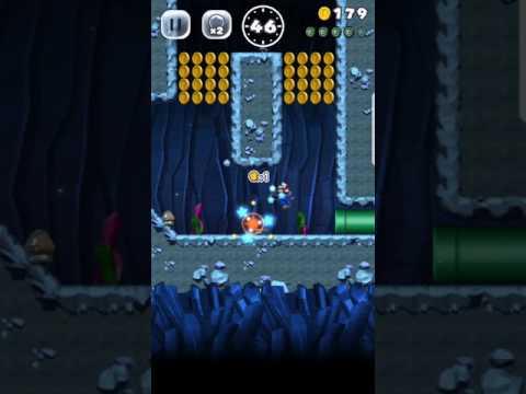 Super Mario Run - World 1-2 Black Coin Challenge: Wall-Kicking it Underground