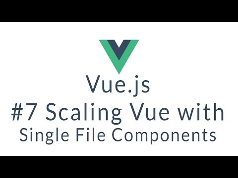 Vue js Tutorial 7 Scaling Vue with Single File Components