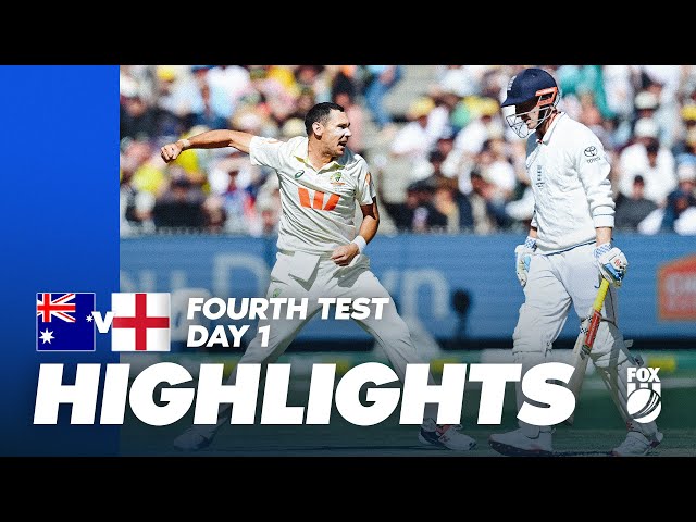 CRAZY DAY 🚨 Australia vs England Highlights | Test 4, Day One | The Ashes | Fox Cricket