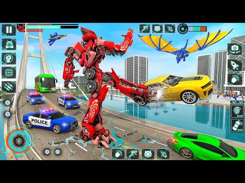 Superhero Robot Transformation | Transformer Robot Games | Spiderman Rope Hero Game Android gameplay
