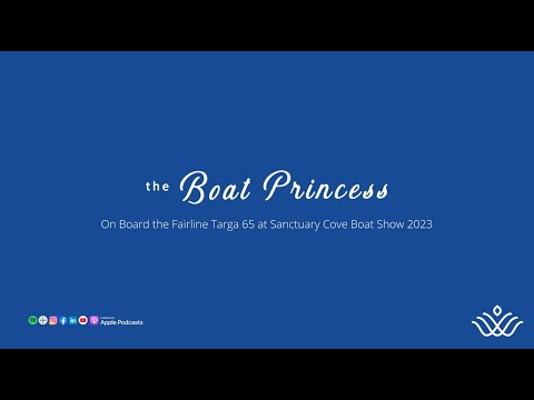 Onboard the Fairline Targa 65 at Sanctuary Cove Boat Show