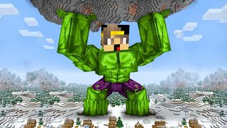 ماين كرافت ولكن شربت البوشن السحر وتحولت الي الرجل الاخضر الخارق ( انا ضد اصدقائي ) !!!????????