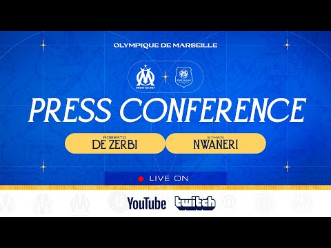 🎙️ Revivez la conférence de presse de Roberto De Zerbi et Ethan Nwaneri avant #OMSRFC
