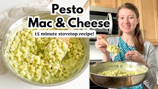 Creamy Pesto Macaroni and Cheese | Made From Scratch!