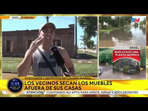 CÓRDOBA I Casas anegadas en Colonia Marina por un temporal en el que cayeron 300 milímetros | TN