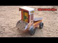 How To Make A Mini JCB Machine Matchbox Homemade Hydraulic Dump Truck With Matchbox