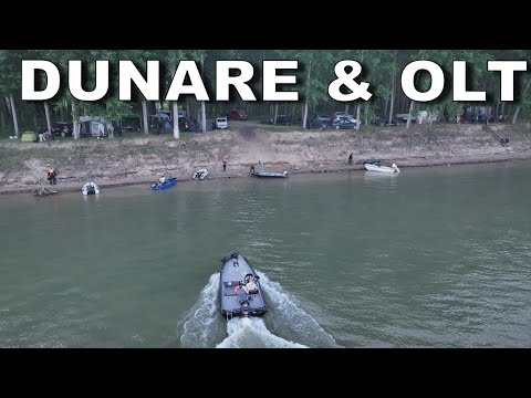 Dunarea si Oltul Vazute din Drona DJI - Bancuri de Crapi