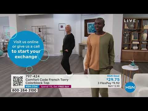 Comfort Code French Terry Colorblock Top