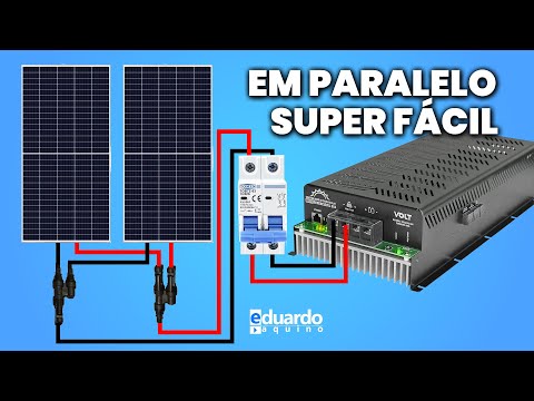 Como Ligar PLACA SOLAR em Paralelo