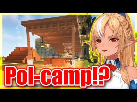 holoyume - VTuber ENG Subs ホロ夢 - Flare Reacts To Polka's Camp "POLKAMP" In Minecraft 【ENG Sub Hololive】