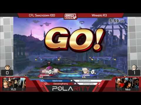 CFL Smackdown 100 WiiU - YLD (Villager) vs Mugi (Corrin) - Winners R3