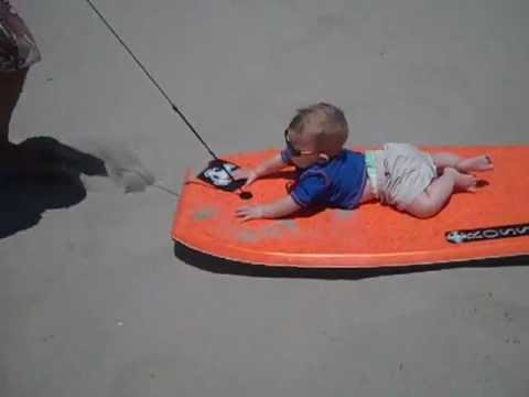 *My 6 month old on a boaggie board