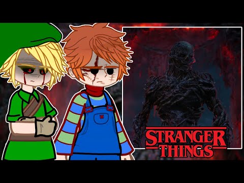 Creepypastas And Horror Movies React to Vecna || Stranger Things - Gacha React