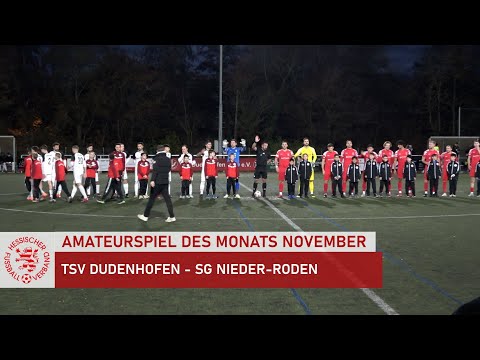Amateurspiel des Monats | November 2025 | TSV Dudenhofen - SG Nieder-Roden