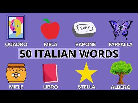 50 Must-Know Italian Words for Beginners | A1-A2 Vocabulary | With Pictures & Quiz [ENG SUBS]
