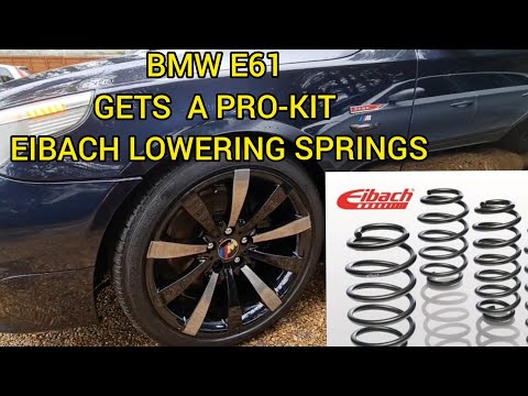 lowered my BMW 5 series 535d (Eibach lowering springs30mm) lower front suspension on a bmw E61