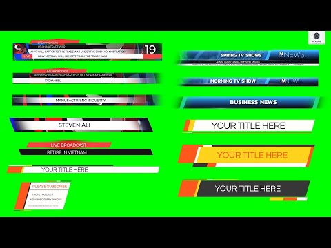 FREE Green Screen Breaking News Lower Third (P. 2) + FREE DOWNLOAD LINK